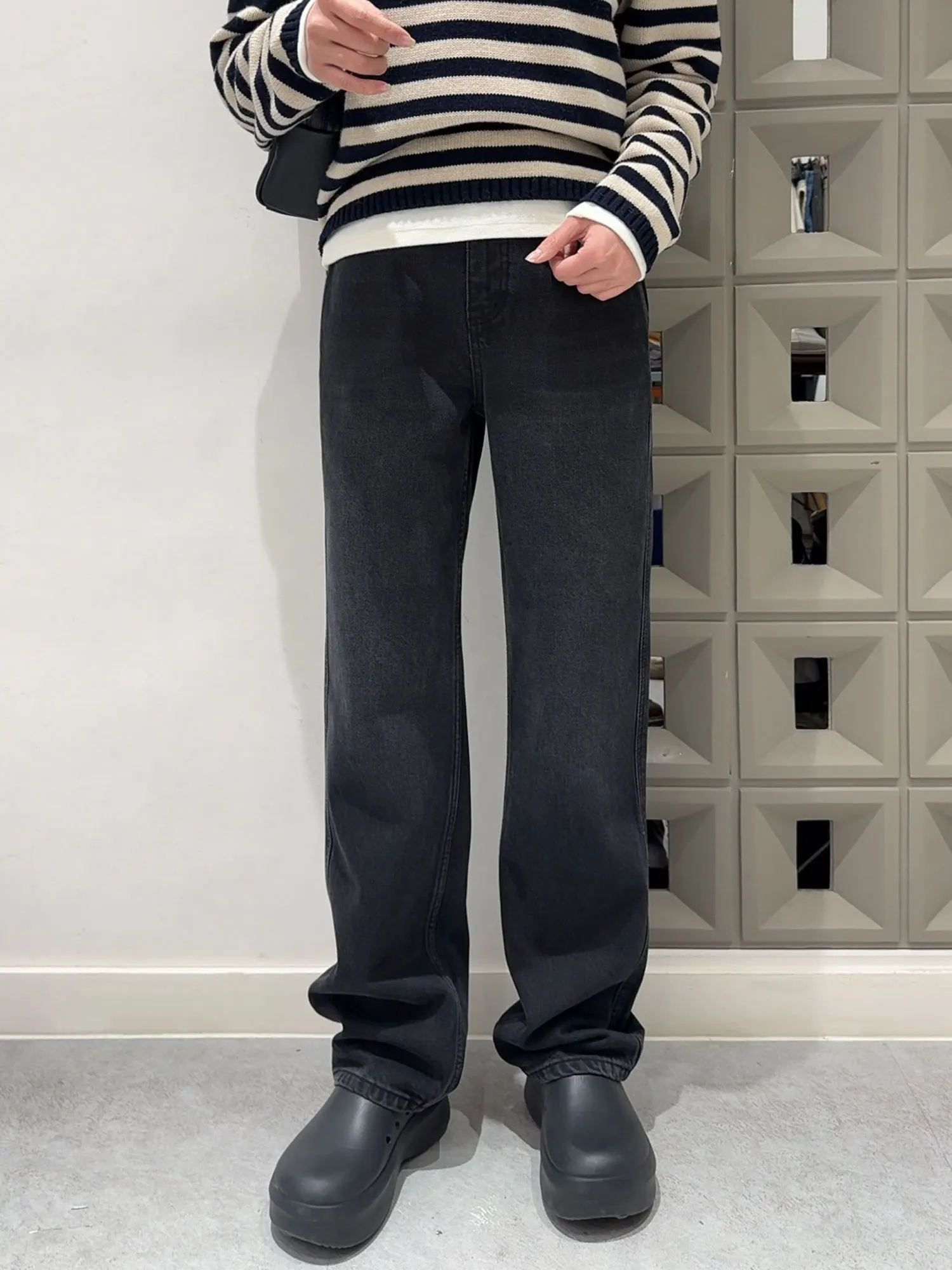 Noxiao La Authentic Winter 2025 Floor-Length Fce-Lined Straight Leg Jeans Simple Slimming High Waist Casual Sle
Noxiao La Authentic Winter 2025 Floor-Length Fce-Lined Straight Leg Jeans Simple Slimming High Waist Casual Sle