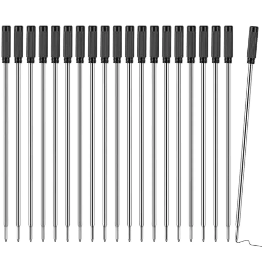 Pen Refills 20P, Replaceable Ballpoint Pen Refills, 1mm Medium Tip, Ink Pen Refills for Twist Pens, Black Ink
Pen Refills 20P, Replaceable Ballpoint Pen Refills, 1mm Medium Tip, Ink Pen Refills for Twist Pens, Black Ink