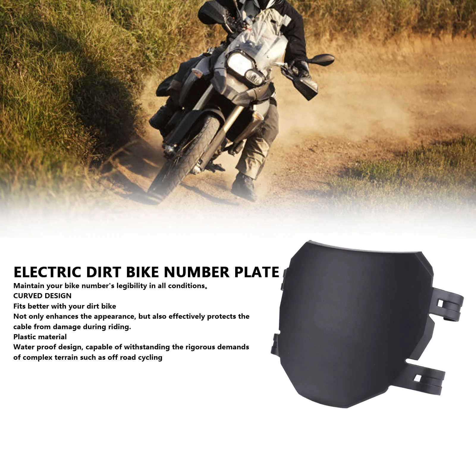 Electric Dirt Bike Number Plate Replacement for SurRon LBX Electric Bike Water Proof Plastic Front Number Plate
Electric Dirt Bike Number Plate Replacement for SurRon LBX Electric Bike Water Proof Plastic Front Number Plate