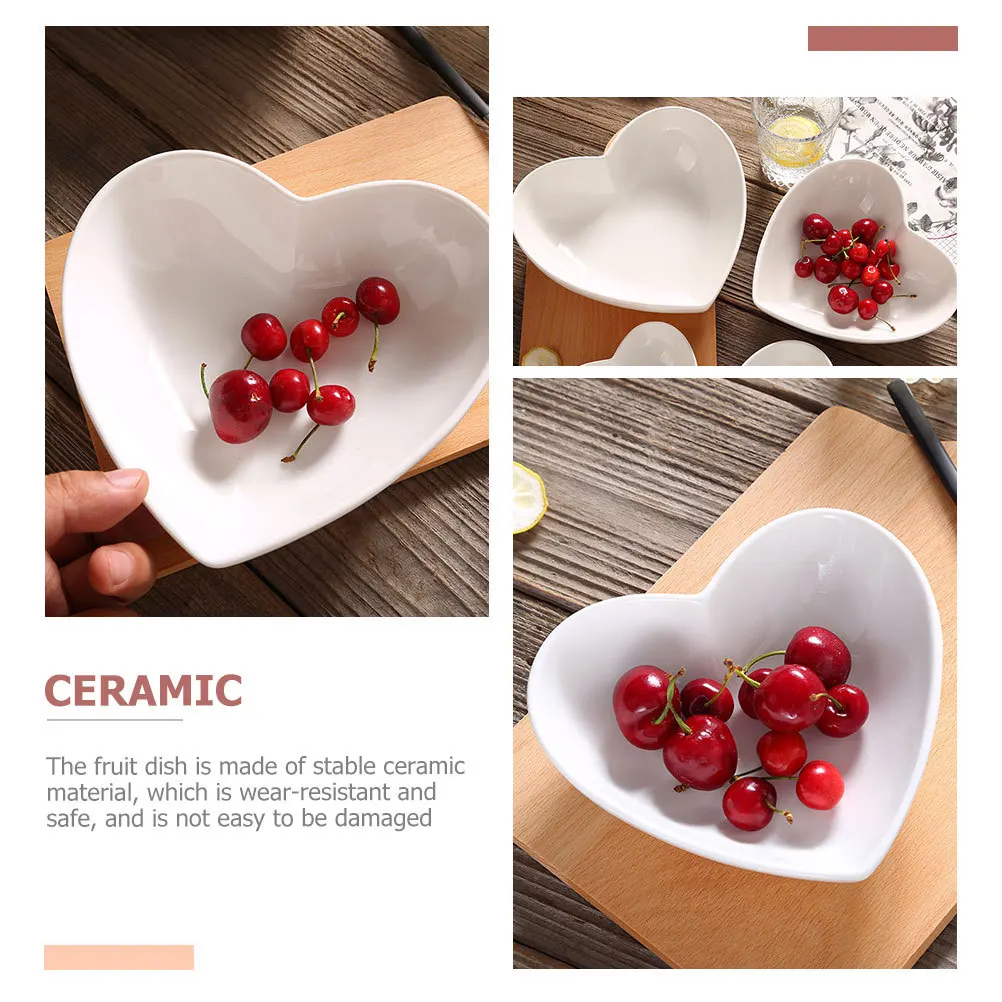 Heart Shaped Ceramic Dish Portable Light Non Slip Snack Serving Bowl for Sushi Soy Sauce Appetizer Party Kitchen Fruit Dessert
Heart Shaped Ceramic Dish Portable Light Non Slip Snack Serving Bowl for Sushi Soy Sauce Appetizer Party Kitchen Fruit Dessert