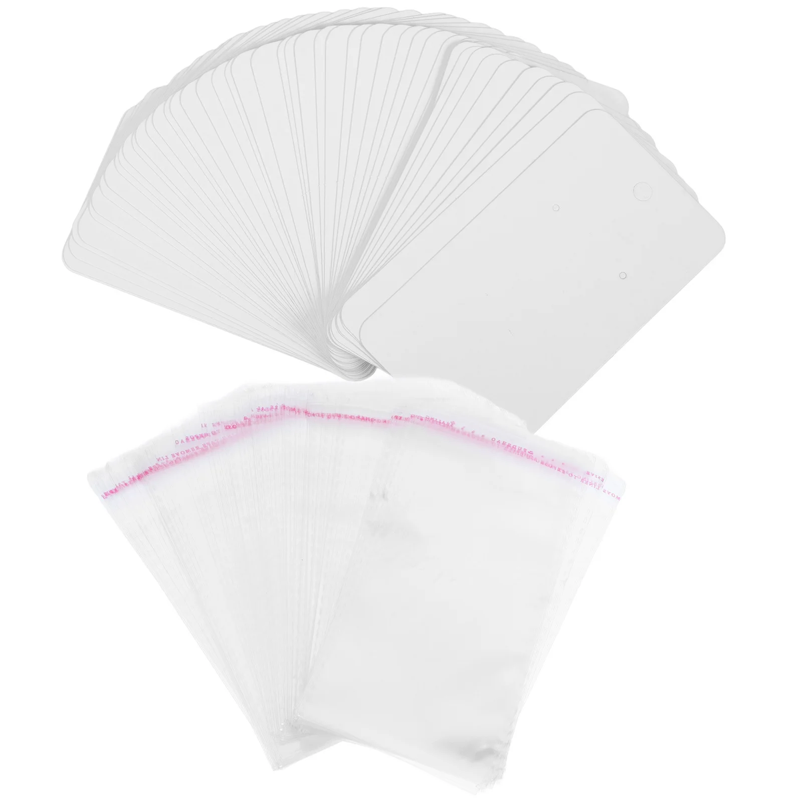 100pcs Earring Display Jewelry Display Card For Ear Stud Clip Necklace Self-Seal Bags Earring Cards For Selling Bracelet
100pcs Earring Display Jewelry Display Card For Ear Stud Clip Necklace Self-Seal Bags Earring Cards For Selling Bracelet