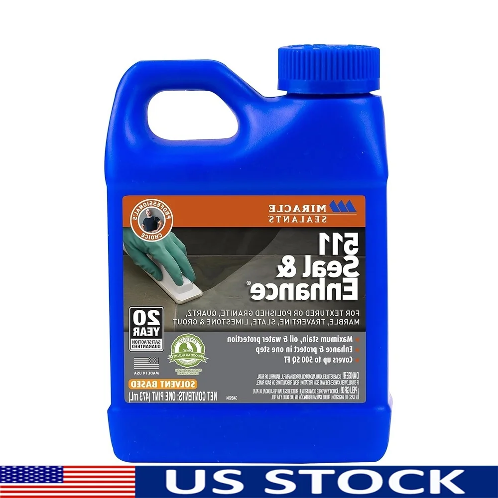 Indoor Outdoor Sealer Stain Protection Grout Release Water Based Enhancer Ceramic Concrete Marble Stone SCS Certified 16oz
Indoor Outdoor Sealer Stain Protection Grout Release Water Based Enhancer Ceramic Concrete Marble Stone SCS Certified 16oz