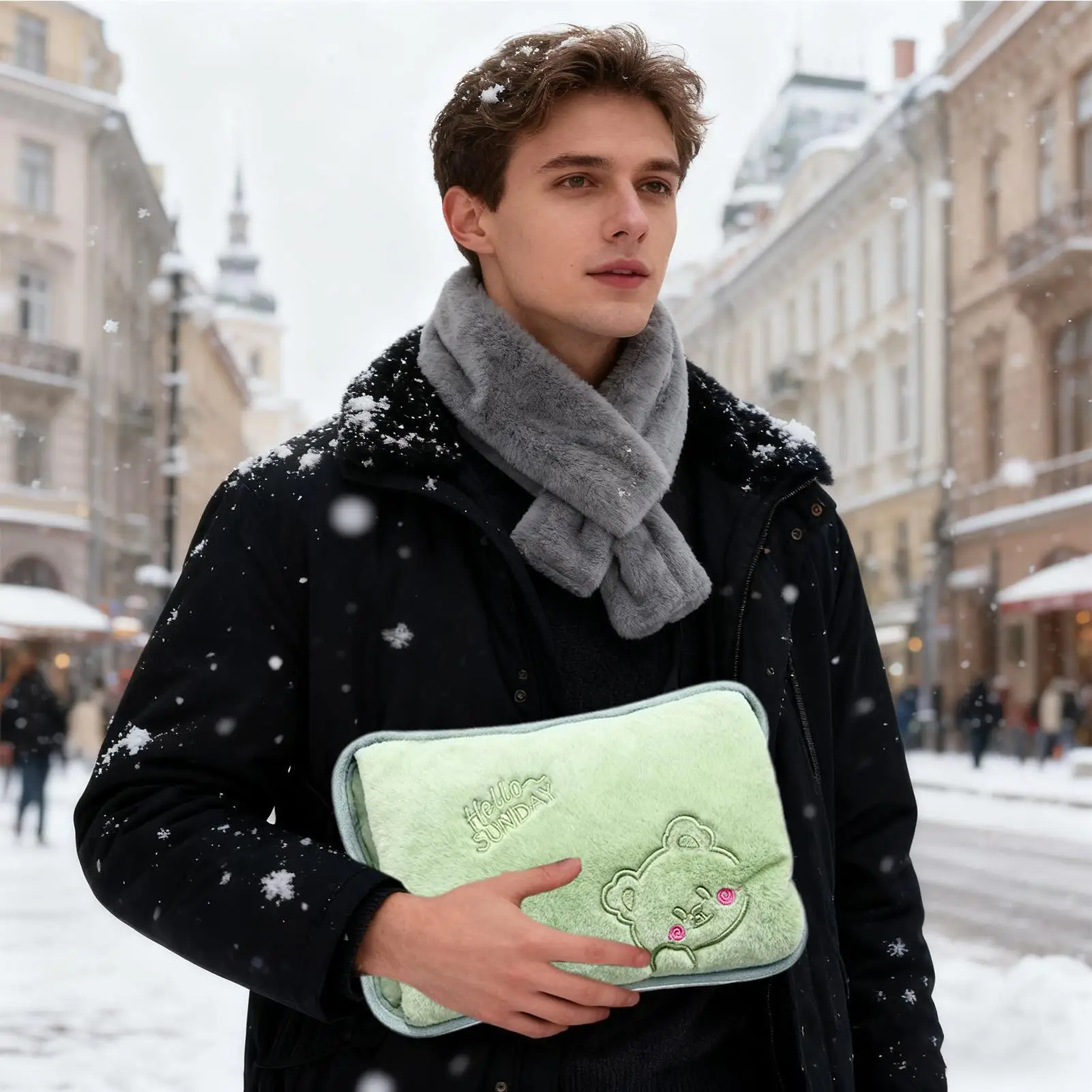 Rechargeable Hot Water Bag Rechargeable Leak-Proof Hand Warmer Hot Water Bottle with Soft Cover for Period Cramps Muscles Neck
Rechargeable Hot Water Bag Rechargeable Leak-Proof Hand Warmer Hot Water Bottle with Soft Cover for Period Cramps Muscles Neck