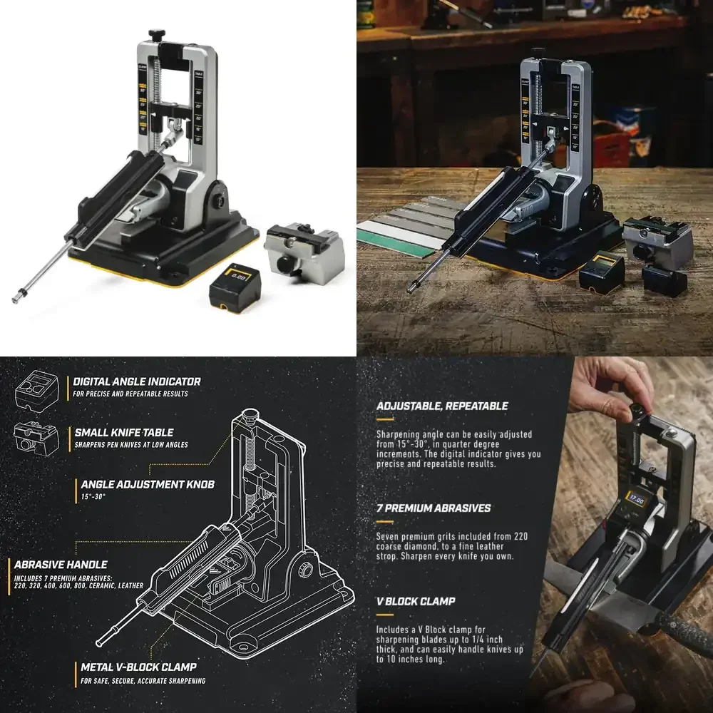 Angle Adjustable Knife Sharpening System Professional Precision Adjust Knife Sharpener
Angle Adjustable Knife Sharpening System Professional Precision Adjust Knife Sharpener