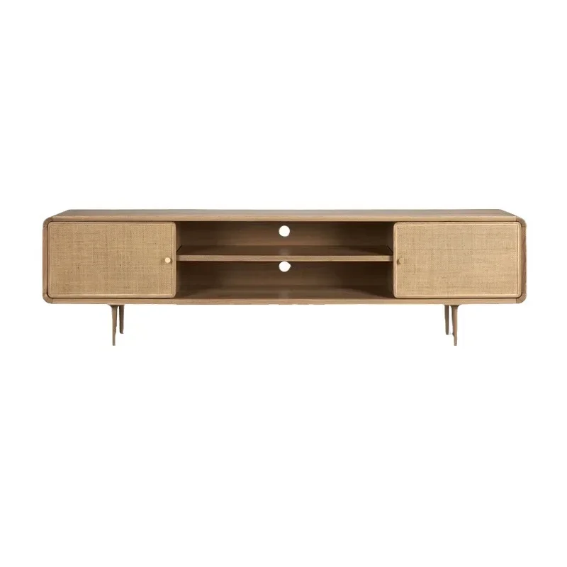 Nordic solid wood, TV cabinet small apartment, simple rattan, modern simplicity, locker
Nordic solid wood, TV cabinet small apartment, simple rattan, modern simplicity, locker
