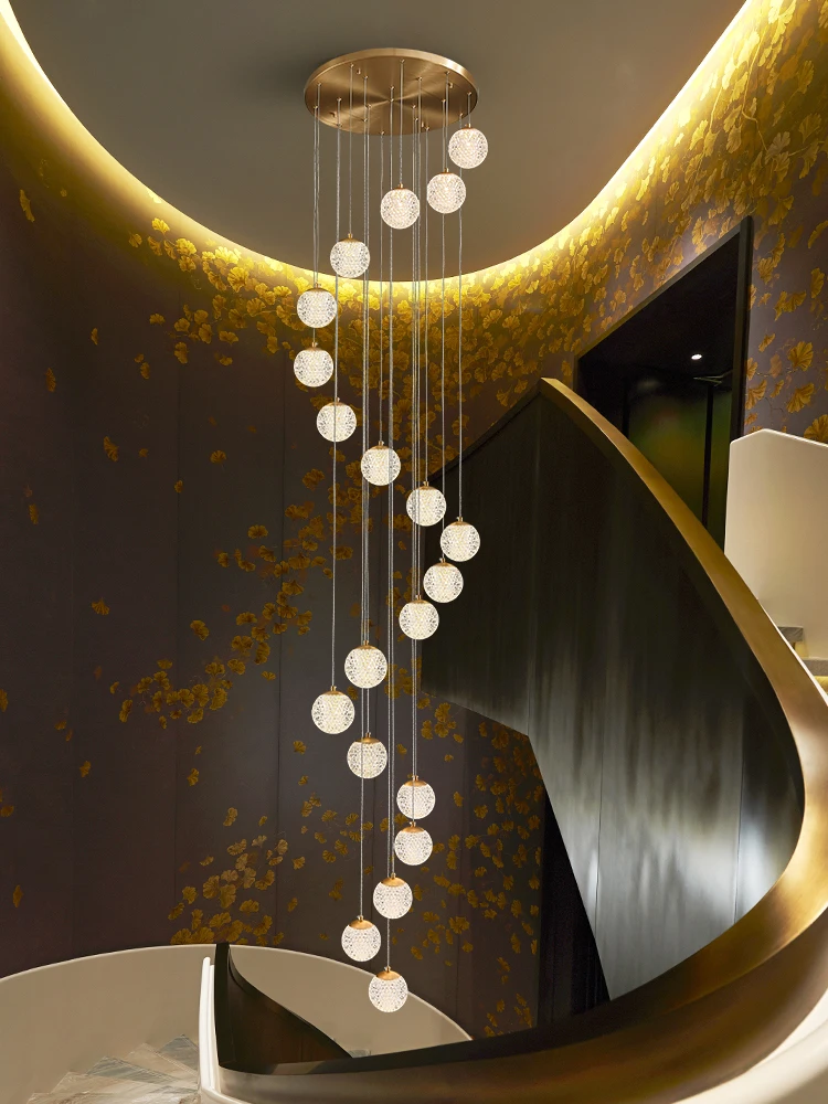 Nordic Style LED Chandelier Hanging Staircase Pendant Light Suitable For Living room Dining room Home Decoration Indoor lighting
Nordic Style LED Chandelier Hanging Staircase Pendant Light Suitable For Living room Dining room Home Decoration Indoor lighting