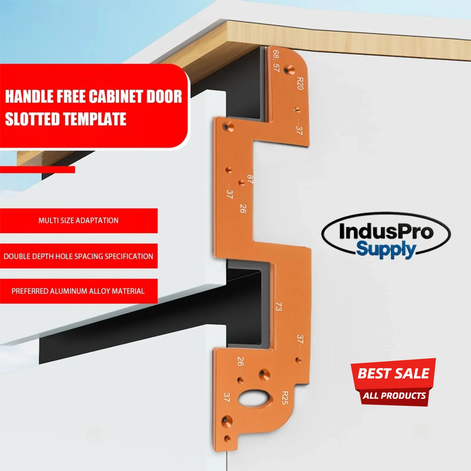 Cabinet Door Invisible Handle Slotting Template, Embedded Groove Positioning Tool for Wardrobe and Kitchen Furniture
Cabinet Door Invisible Handle Slotting Template, Embedded Groove Positioning Tool for Wardrobe and Kitchen Furniture