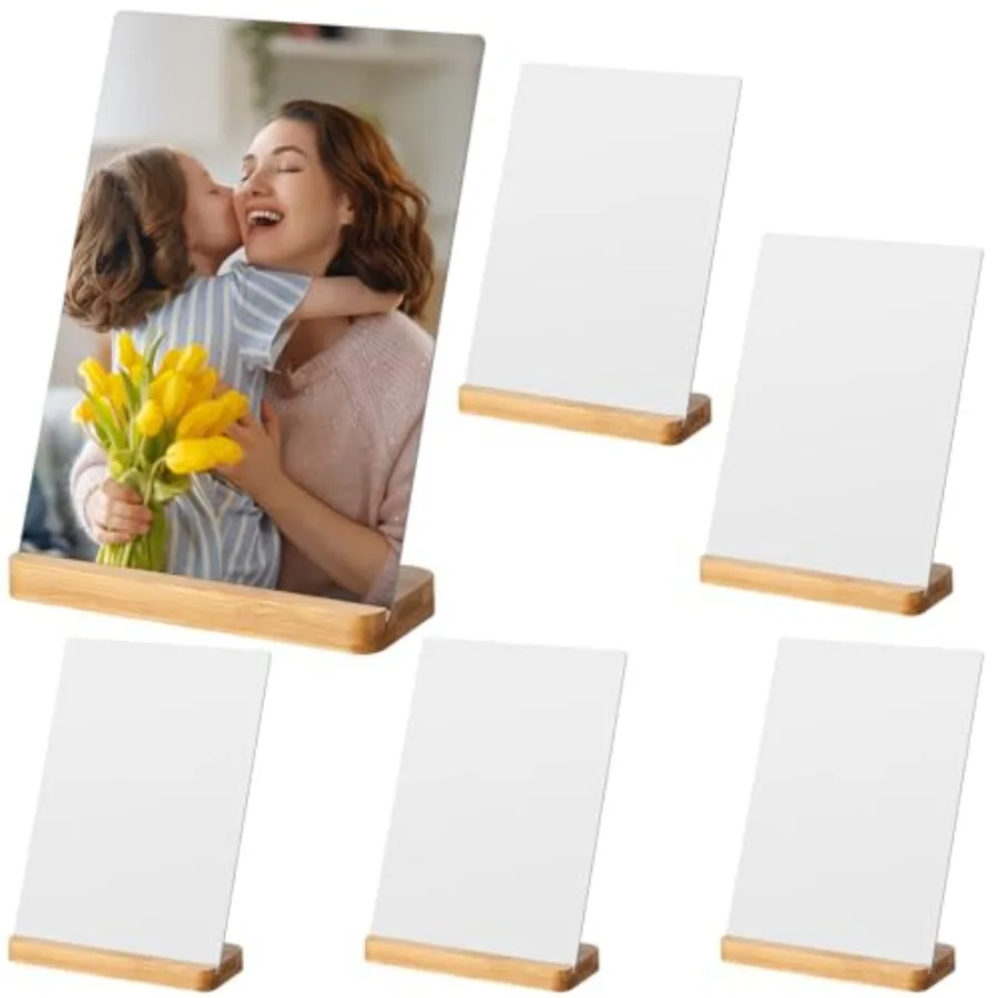 6 Pack Sublimation Photo Frame Blanks Metal Wall Picture with Wood Base DIY Photo Prints for Family Birthday Wedding Holiday De
6 Pack Sublimation Photo Frame Blanks Metal Wall Picture with Wood Base DIY Photo Prints for Family Birthday Wedding Holiday De