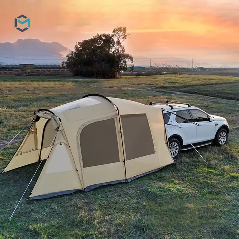 Double Layers Oxford Outdoor Tunnel Car Tent for E-RIKE Large Camping Self-Driving SUV Car Tail Tent
Double Layers Oxford Outdoor Tunnel Car Tent for E-RIKE Large Camping Self-Driving SUV Car Tail Tent