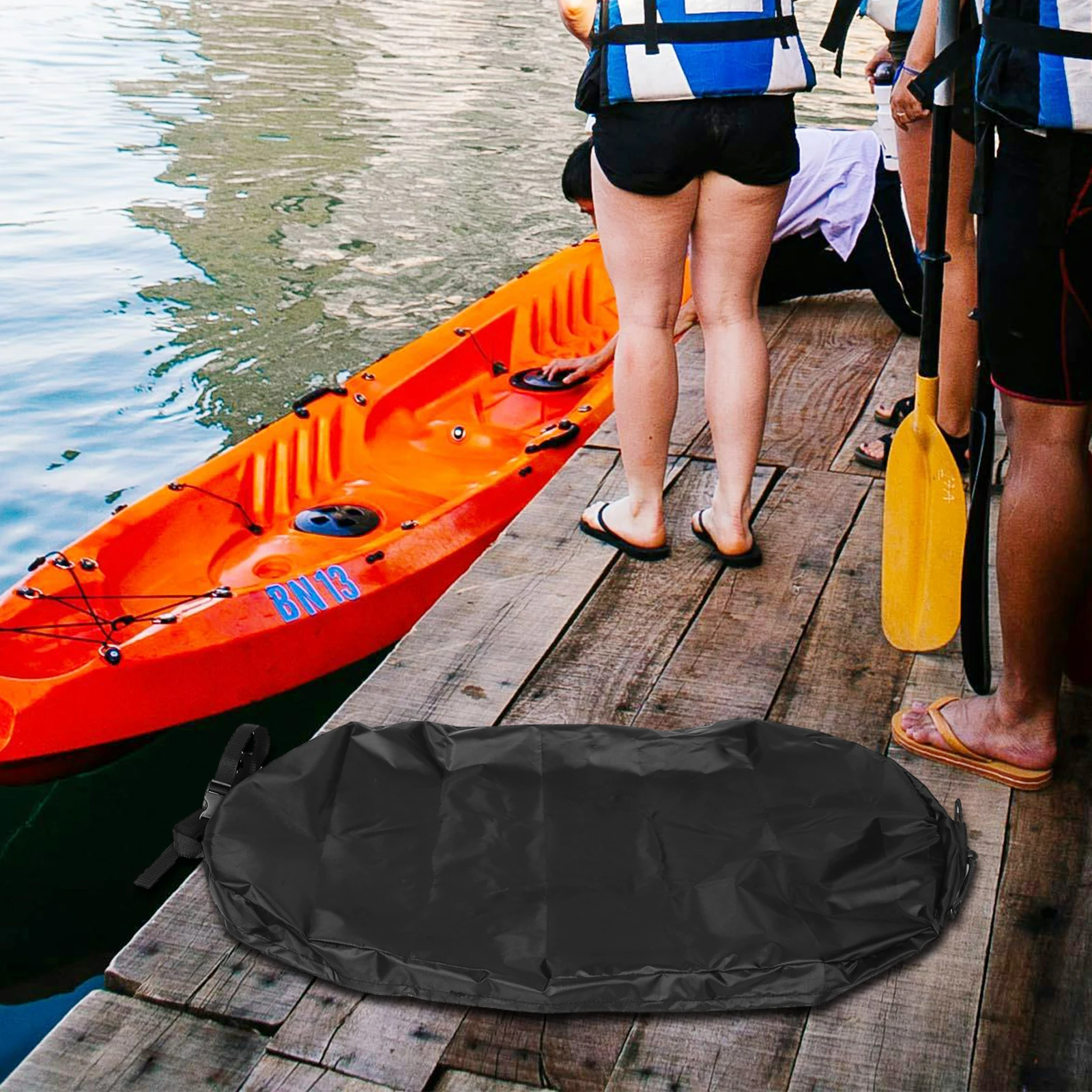 1pc Kayak Canopy Cover Waterproof Oxford Cloth Seat Hole Hatch Blocking Seal Portable Adjustable Boat Protector Outdoor Storage
1pc Kayak Canopy Cover Waterproof Oxford Cloth Seat Hole Hatch Blocking Seal Portable Adjustable Boat Protector Outdoor Storage