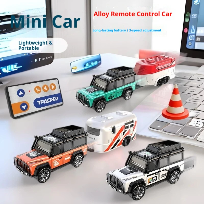 1:64 High Precision Mini Alloy Remote Control Off Road Truck 2.4g Rechargeable Adjustable Speed Simulation Model With Trailer
1:64 High Precision Mini Alloy Remote Control Off Road Truck 2.4g Rechargeable Adjustable Speed Simulation Model With Trailer
