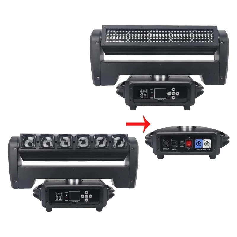 Sunart 6*40W Moving Head RGBW 4 in 1 LED Pixle Blade Stage Effect Lighting For DJ Disco Party Night Clubs Bars DMX Fixture
Sunart 6*40W Moving Head RGBW 4 in 1 LED Pixle Blade Stage Effect Lighting For DJ Disco Party Night Clubs Bars DMX Fixture