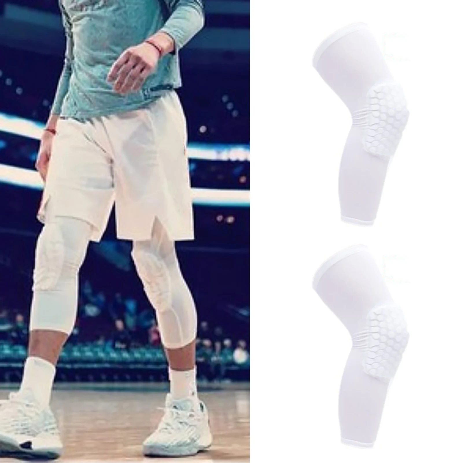 Knee Brace Unisex Lengthened Honeycomb Anti Collision Compression Knee Sleeve for Basketball Compression Knee Sleeve
Knee Brace Unisex Lengthened Honeycomb Anti Collision Compression Knee Sleeve for Basketball Compression Knee Sleeve