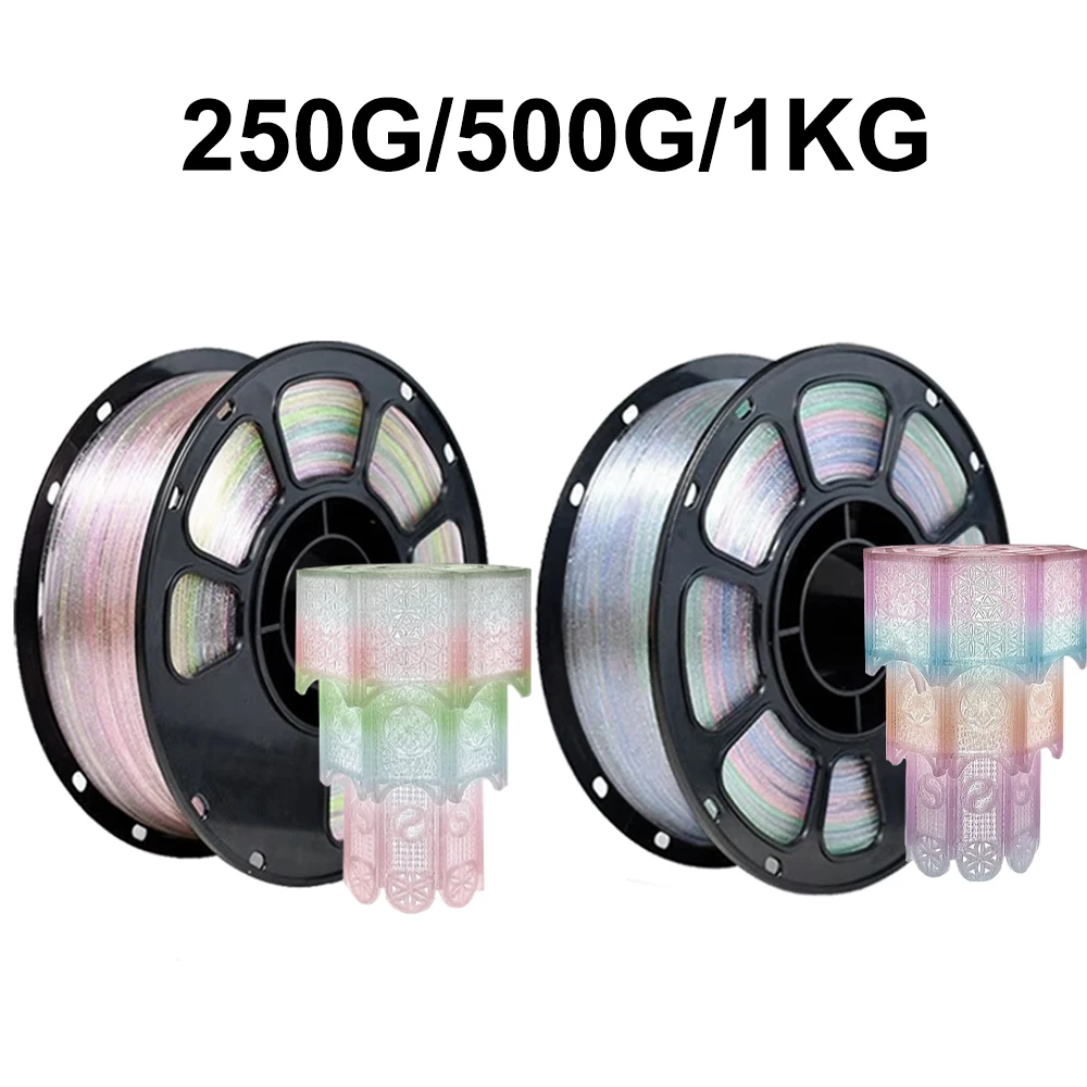 PLA Glitter Forest 3D Printer Filament 1.75mm+/- 0.02 mm PLA glitter Rainbow 3D Printer Material 250g 500g 1Kg Vacuum Packaging
PLA Glitter Forest 3D Printer Filament 1.75mm+/- 0.02 mm PLA glitter Rainbow 3D Printer Material 250g 500g 1Kg Vacuum Packaging