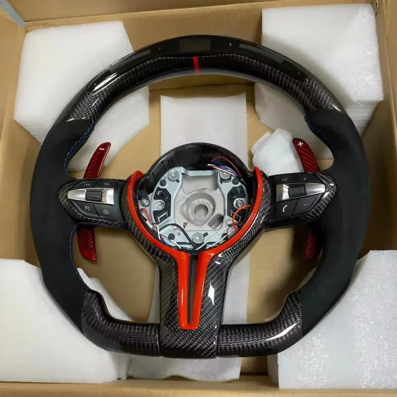 LED Customized Carbon Fiber Leather Suede Car Steering Wheel For BMW F10 F20 F30 M3 M4 F82 F90 E90 F series Steering Wheel
LED Customized Carbon Fiber Leather Suede Car Steering Wheel For BMW F10 F20 F30 M3 M4 F82 F90 E90 F series Steering Wheel