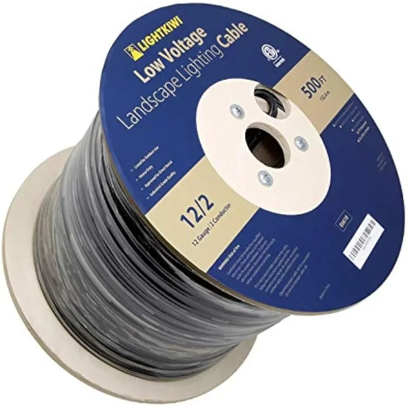 12/2 Low Voltage Landscape Lighting Wire - 500 Feet - Weatherproof Outdoor Underground Direct Burial Stranded Cable
12/2 Low Voltage Landscape Lighting Wire - 500 Feet - Weatherproof Outdoor Underground Direct Burial Stranded Cable