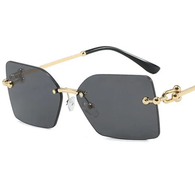 Women Sunglasses Fashion Sunscreen Sun Glasses Rimless Lens Adumbral Anti-UV Spectacles Simplity Personality Temples Ornamental
Women Sunglasses Fashion Sunscreen Sun Glasses Rimless Lens Adumbral Anti-UV Spectacles Simplity Personality Temples Ornamental