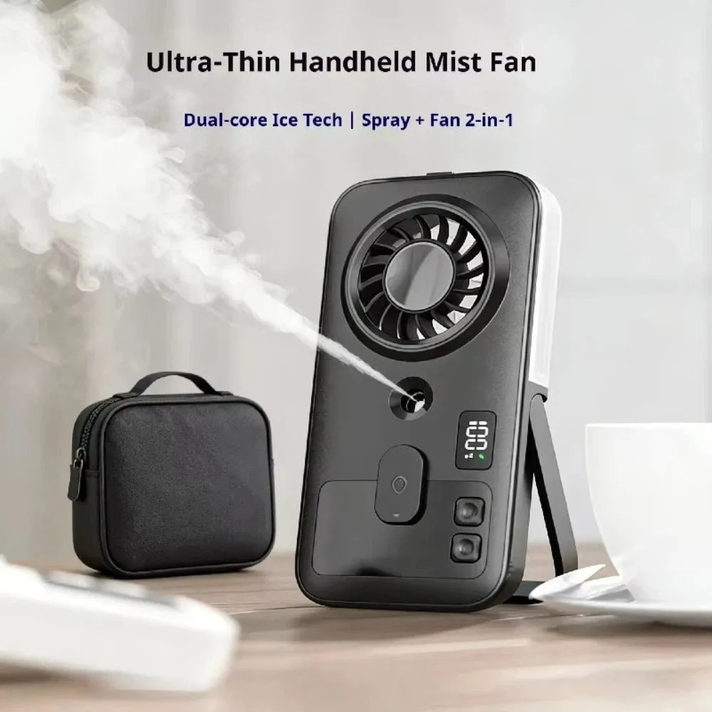 Mini Size Handheld Mist Fan Mist Sprayer USB Powered Portable Mist Fan Moisturizing Function Compact Design Digital Display Fan
Mini Size Handheld Mist Fan Mist Sprayer USB Powered Portable Mist Fan Moisturizing Function Compact Design Digital Display Fan