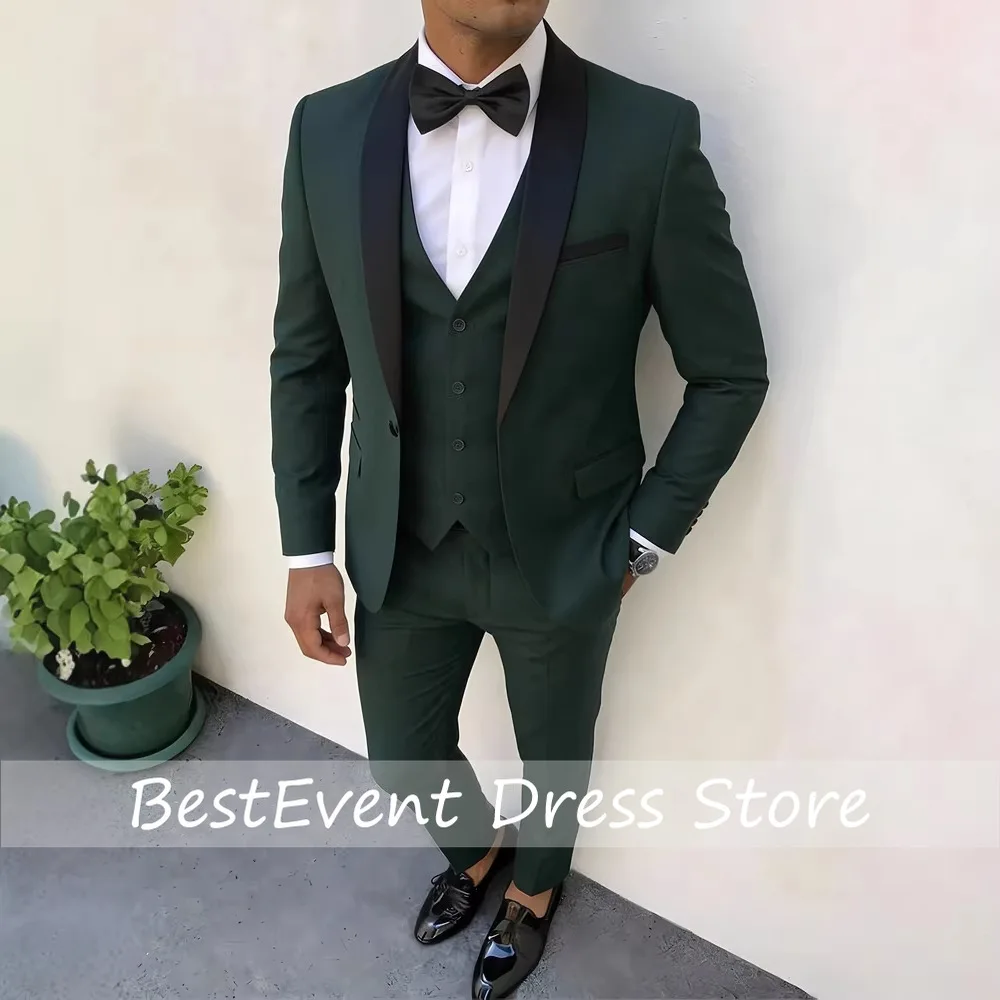 New Men's Crisp Slim-fit Suit with Single Button 3pcs Suit Jacket Business Formal Party Jacket Vest And Trousers Customized
New Men's Crisp Slim-fit Suit with Single Button 3pcs Suit Jacket Business Formal Party Jacket Vest And Trousers Customized