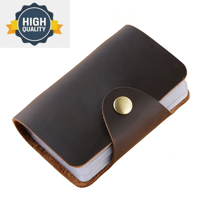 Genuine Leather Business Men's Card Wallet Large Capacity Credit Holder Coin Bag Purse With 26 card slots
Genuine Leather Business Men's Card Wallet Large Capacity Credit Holder Coin Bag Purse With 26 card slots