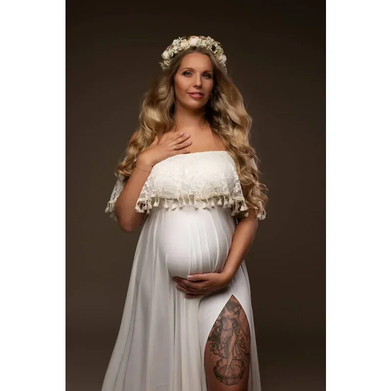 Maternity Photography Props Dress Shoulderless Lace Maternity Photo Shoot Outfit Pregnant Woman Dress For Photography
Maternity Photography Props Dress Shoulderless Lace Maternity Photo Shoot Outfit Pregnant Woman Dress For Photography