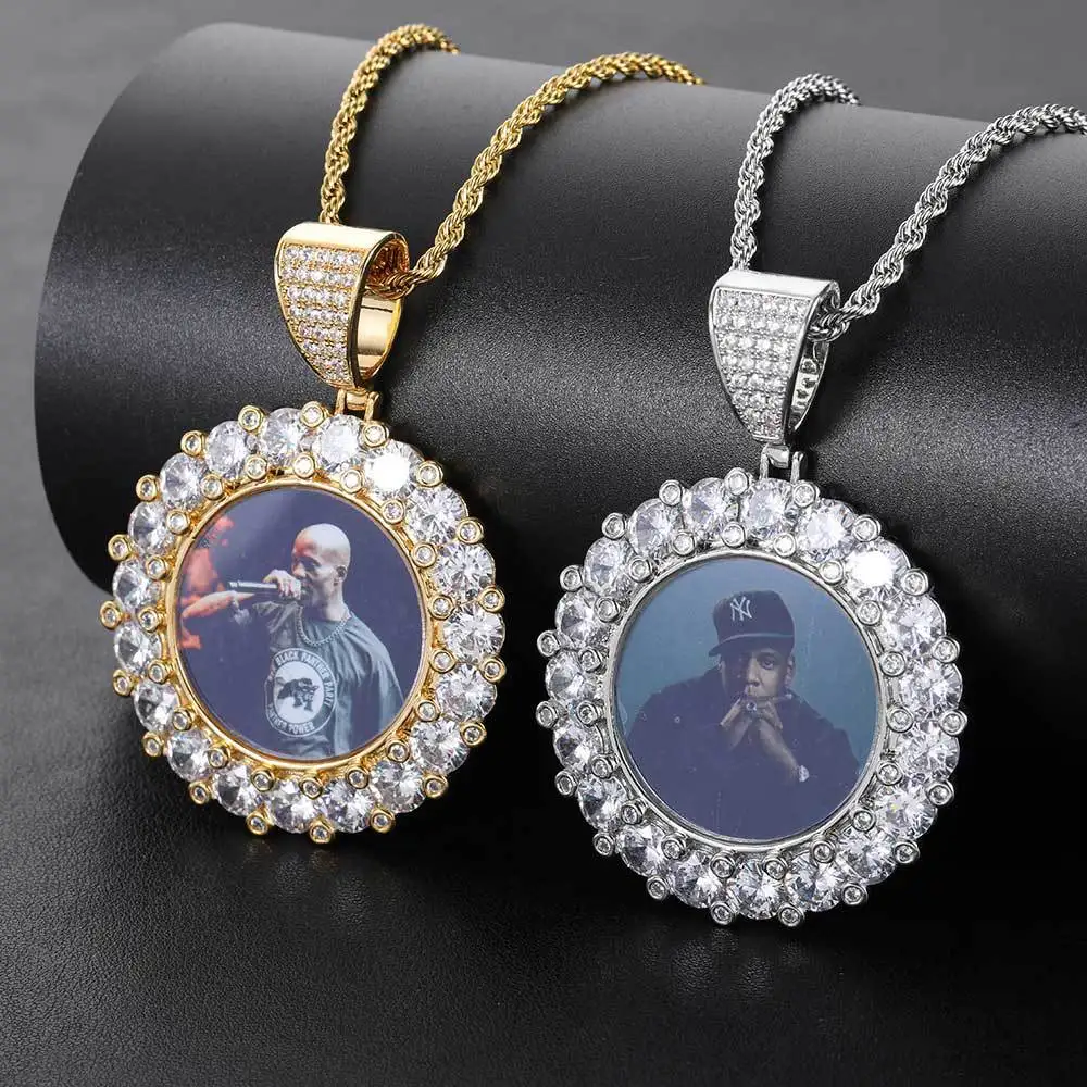 2pcs/ Bag Custom Memory Cubc Zirconia Photo Picture Pendant Necklace Hip Hop Rapper Blanks Sublimation Necklaces Jewelry
2pcs/ Bag Custom Memory Cubc Zirconia Photo Picture Pendant Necklace Hip Hop Rapper Blanks Sublimation Necklaces Jewelry