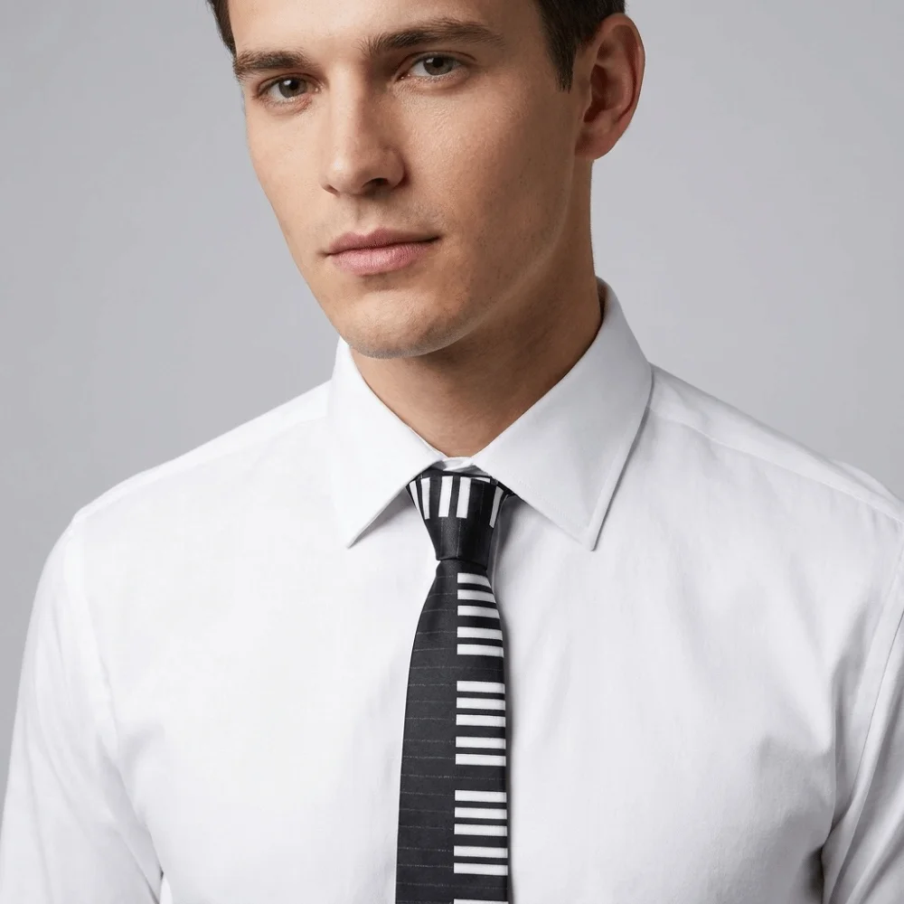 Classic Skinny Piano Necktie Black Slim Men Tie White Korean Style Music Tie Students
Classic Skinny Piano Necktie Black Slim Men Tie White Korean Style Music Tie Students