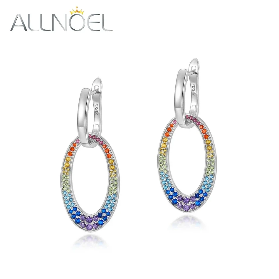 ALLNOEL 925 Sterling Silver Drop Earrings For Women Multi-Coloured Gemstones Rainbow Colorful Zircon Classic Gift Fine Jewelry
ALLNOEL 925 Sterling Silver Drop Earrings For Women Multi-Coloured Gemstones Rainbow Colorful Zircon Classic Gift Fine Jewelry