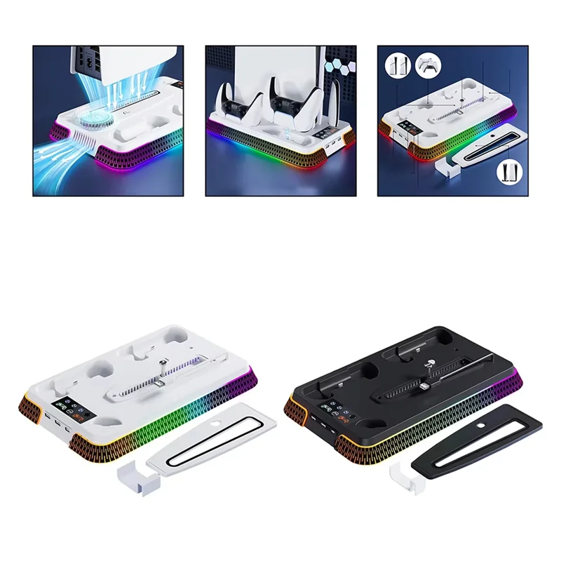 AT93-Vertical Stand Cooling Station Colorful For PS5/PS5 Slim/PS5 PRO Multi Functional Efficient Charger Accessories
AT93-Vertical Stand Cooling Station Colorful For PS5/PS5 Slim/PS5 PRO Multi Functional Efficient Charger Accessories