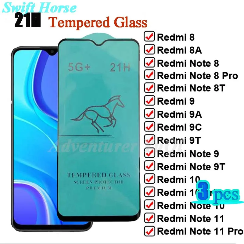 3PCS 21H Full Glue Tempered Glass for Xiaomi Redmi 9A 9C Note 11 10 9 8 7 pro 5G 9S 10S 11S 8T SWIFT HORSE Screen Protector
3PCS 21H Full Glue Tempered Glass for Xiaomi Redmi 9A 9C Note 11 10 9 8 7 pro 5G 9S 10S 11S 8T SWIFT HORSE Screen Protector