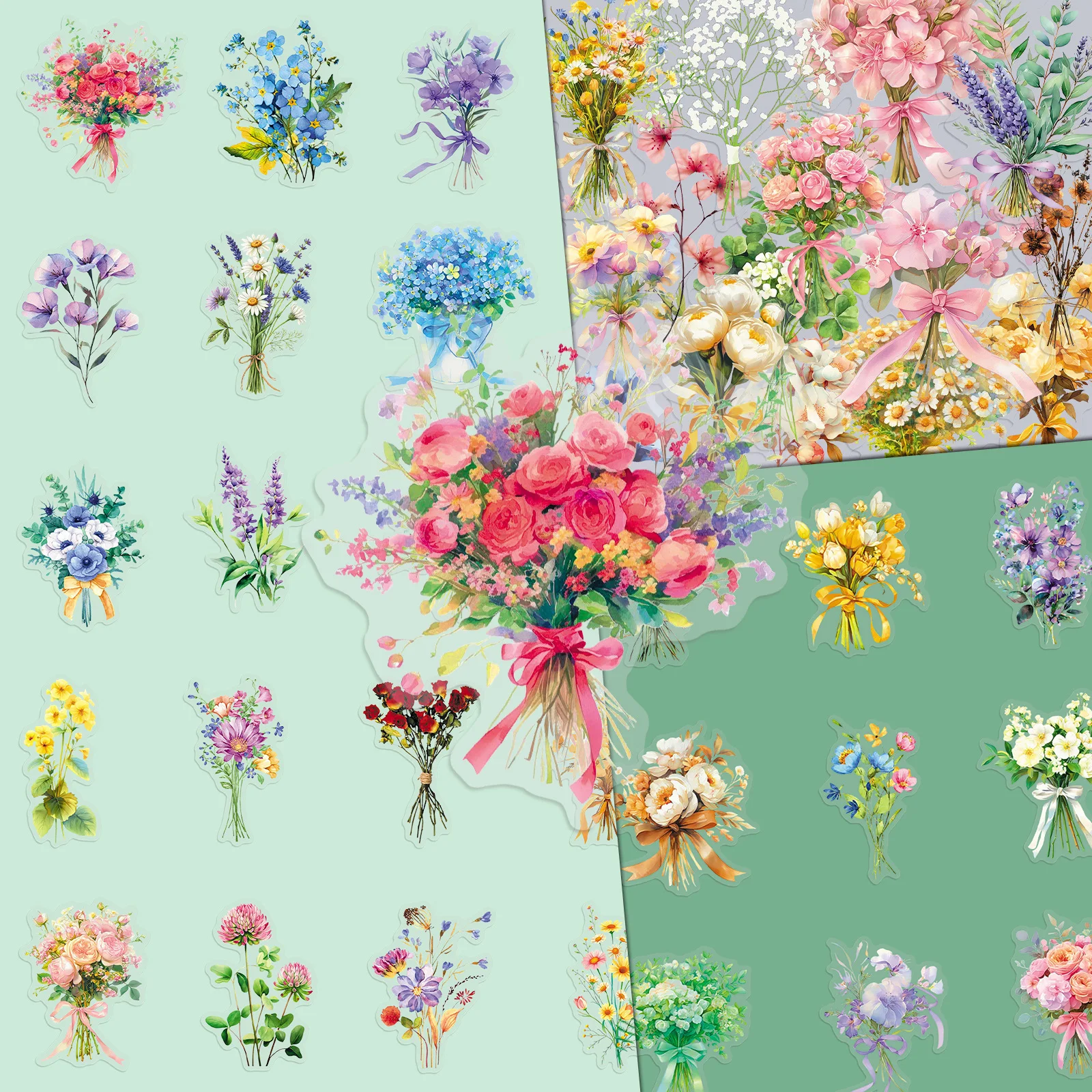 50PCS Bouquet of Flowers Transparent Graffiti Stickers Beautiful Cartoon Decal DIY Luggage Phone Guitar Scrapbook Kid Toys gift
50PCS Bouquet of Flowers Transparent Graffiti Stickers Beautiful Cartoon Decal DIY Luggage Phone Guitar Scrapbook Kid Toys gift