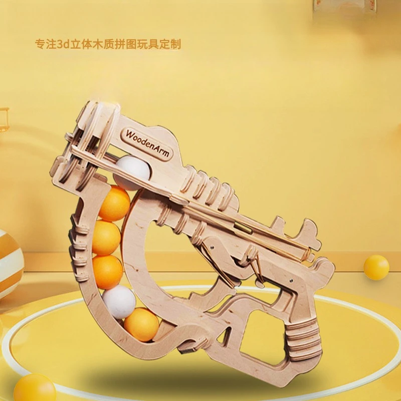 New Arrival 3D Wooden Ping Pong Gun Toy Puzzle SemiAutomatic Continuous Fire DIY Craft NonToxic EcoFriendly Family Desktop Decor
New Arrival 3D Wooden Ping Pong Gun Toy Puzzle SemiAutomatic Continuous Fire DIY Craft NonToxic EcoFriendly Family Desktop Decor