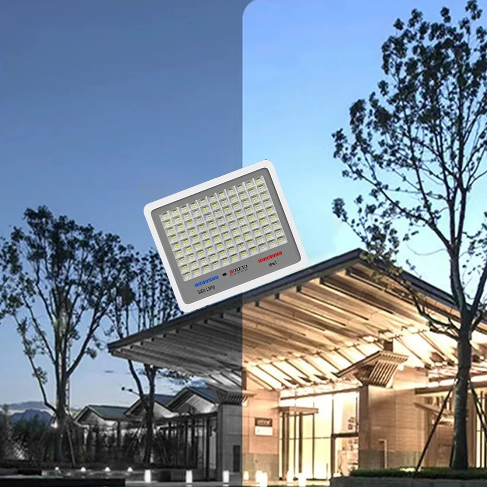 Solar Powered LED Street Light Auto-On Outdoor Security Lights Remote Control Outdoor Wall Floodlight Timing for Patio Path Yard
Solar Powered LED Street Light Auto-On Outdoor Security Lights Remote Control Outdoor Wall Floodlight Timing for Patio Path Yard