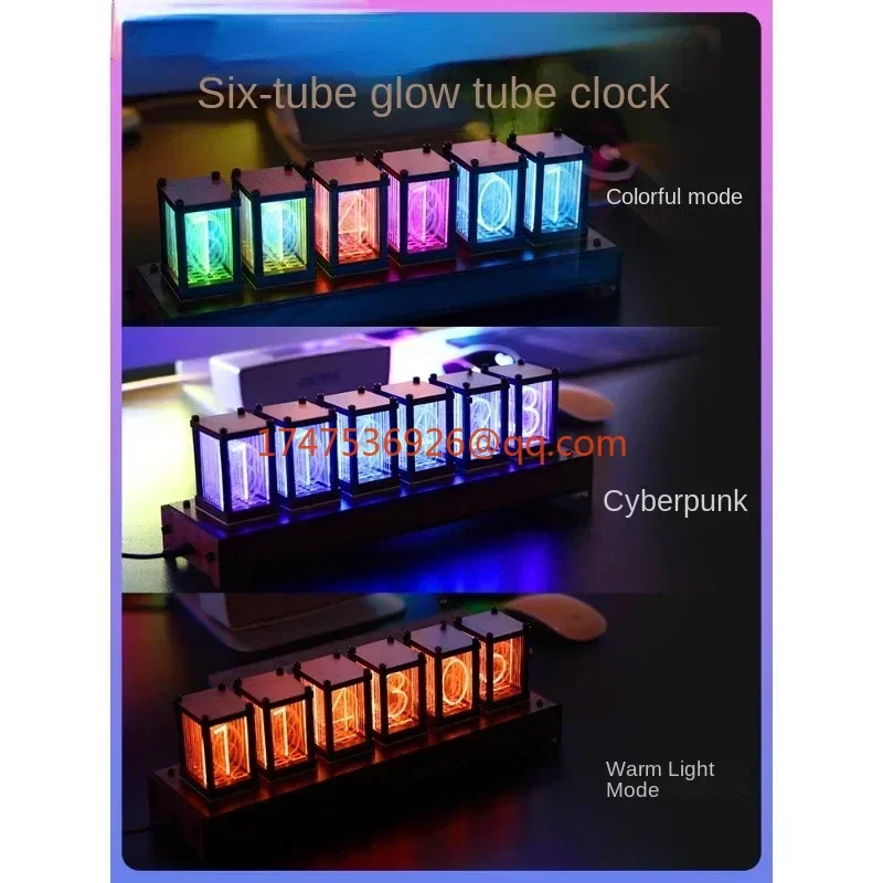 RGB Glow Tube Clock Gaming Room Desktop LED Lighting Creative Digital Table Ornament Electronic Digital Desktop
RGB Glow Tube Clock Gaming Room Desktop LED Lighting Creative Digital Table Ornament Electronic Digital Desktop