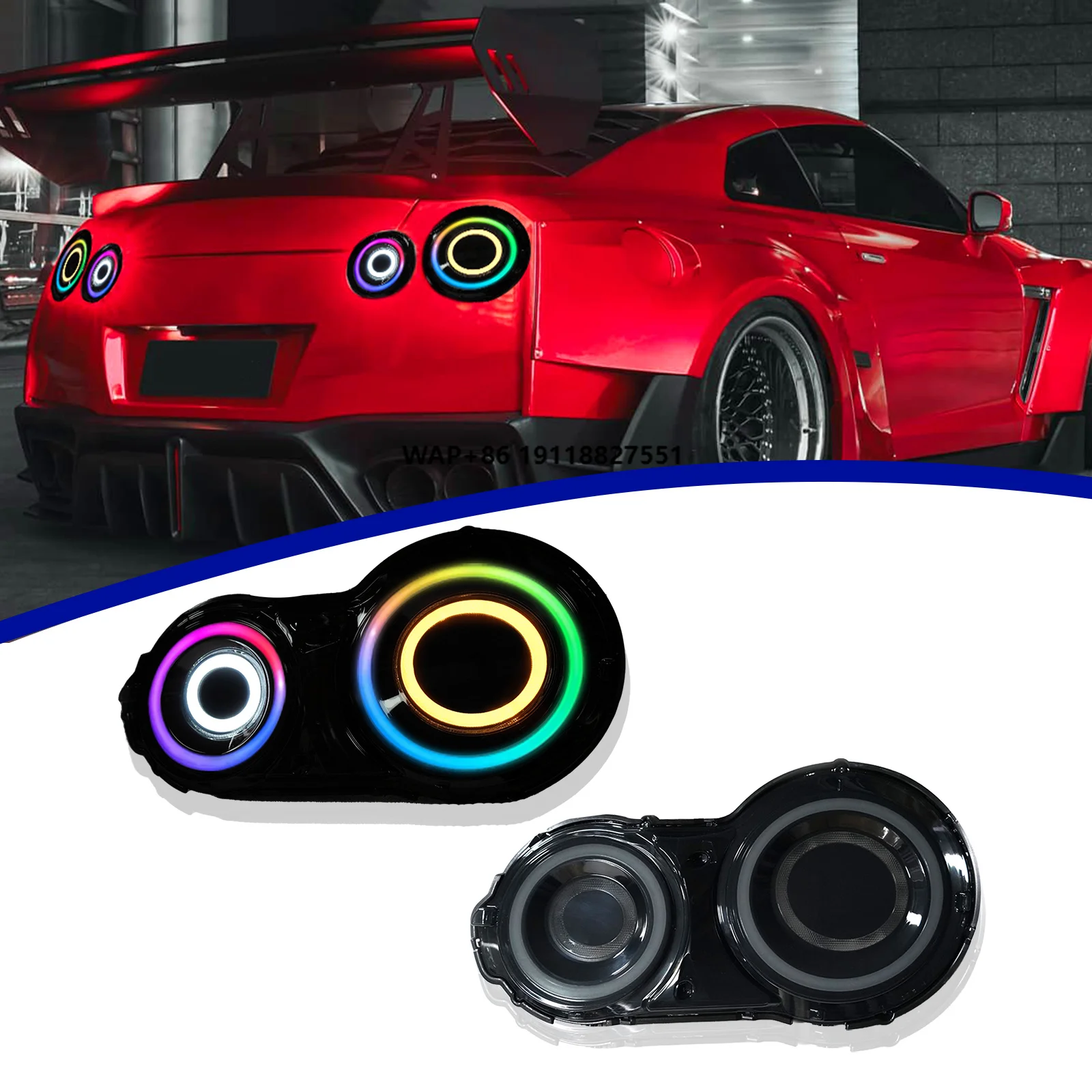 HOSI LED Taillights Assembly Turn Signal Brake Light for GTR R35 2008-2019 Rear Lamp Tail Light
HOSI LED Taillights Assembly Turn Signal Brake Light for GTR R35 2008-2019 Rear Lamp Tail Light