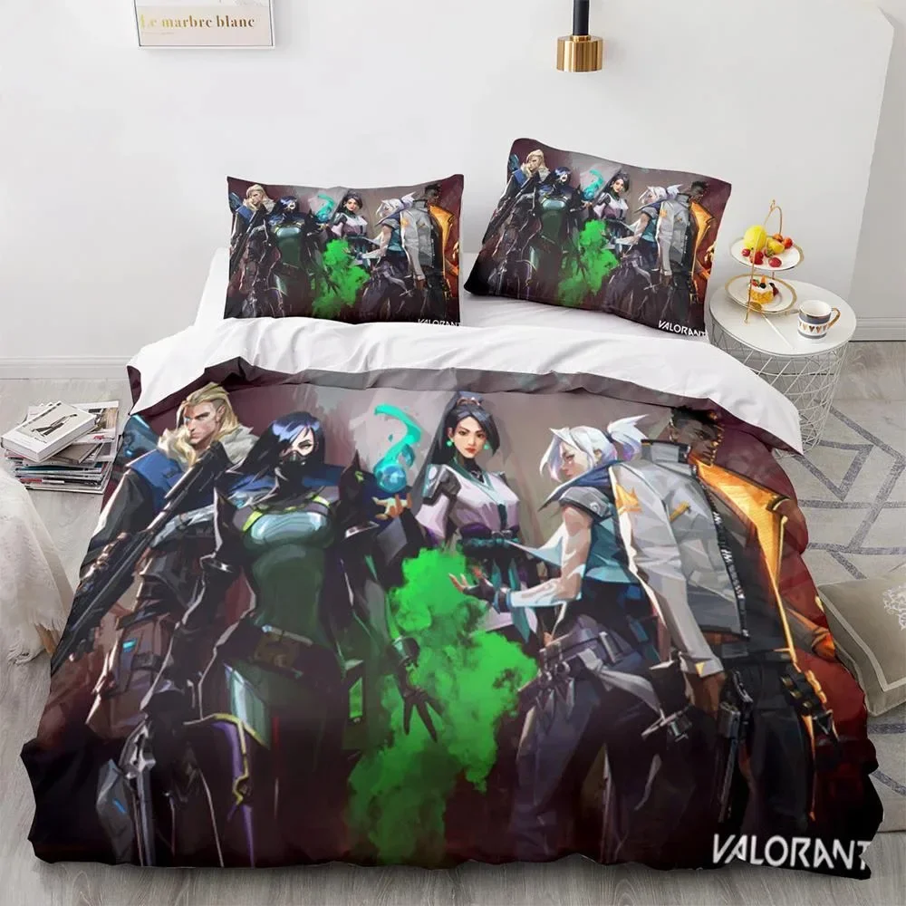 Game Valorant Neon Bedding Set Boys Girls Twin Queen Size Duvet Cover Pillowcase Bed Kids Adult Fashion Home Textileextile 
Game Valorant Neon Bedding Set Boys Girls Twin Queen Size Duvet Cover Pillowcase Bed Kids Adult Fashion Home Textileextile