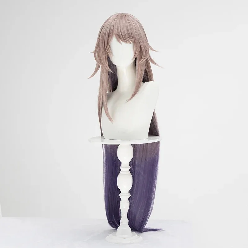 Парик для косплея Honkai Star Rail, коричневые длинные волосы, фиолетовый градиент, новая кожа, космическая станция Herta, вечеринка на Хэллоуин для женщин и девочек
Парик для косплея Honkai Star Rail, коричневые длинные волосы, фиолетовый градиент, новая кожа, космическая станция Herta, вечеринка на Хэллоуин для женщин и девочек