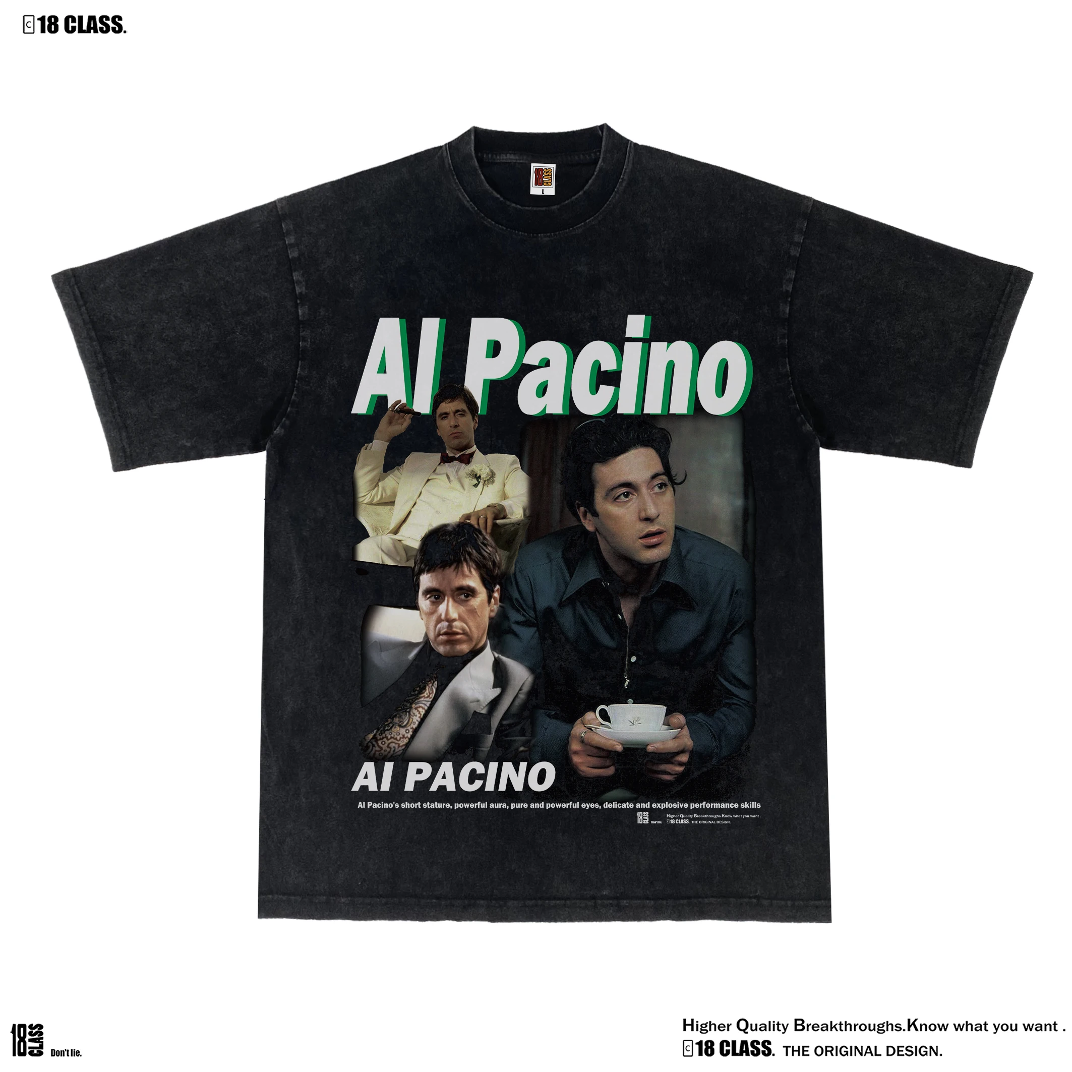 2025 Al Pacino American Short-sleeved Wash Vintage Vintage Pure Cotton Short-sleeved T-shirt
2025 Al Pacino American Short-sleeved Wash Vintage Vintage Pure Cotton Short-sleeved T-shirt