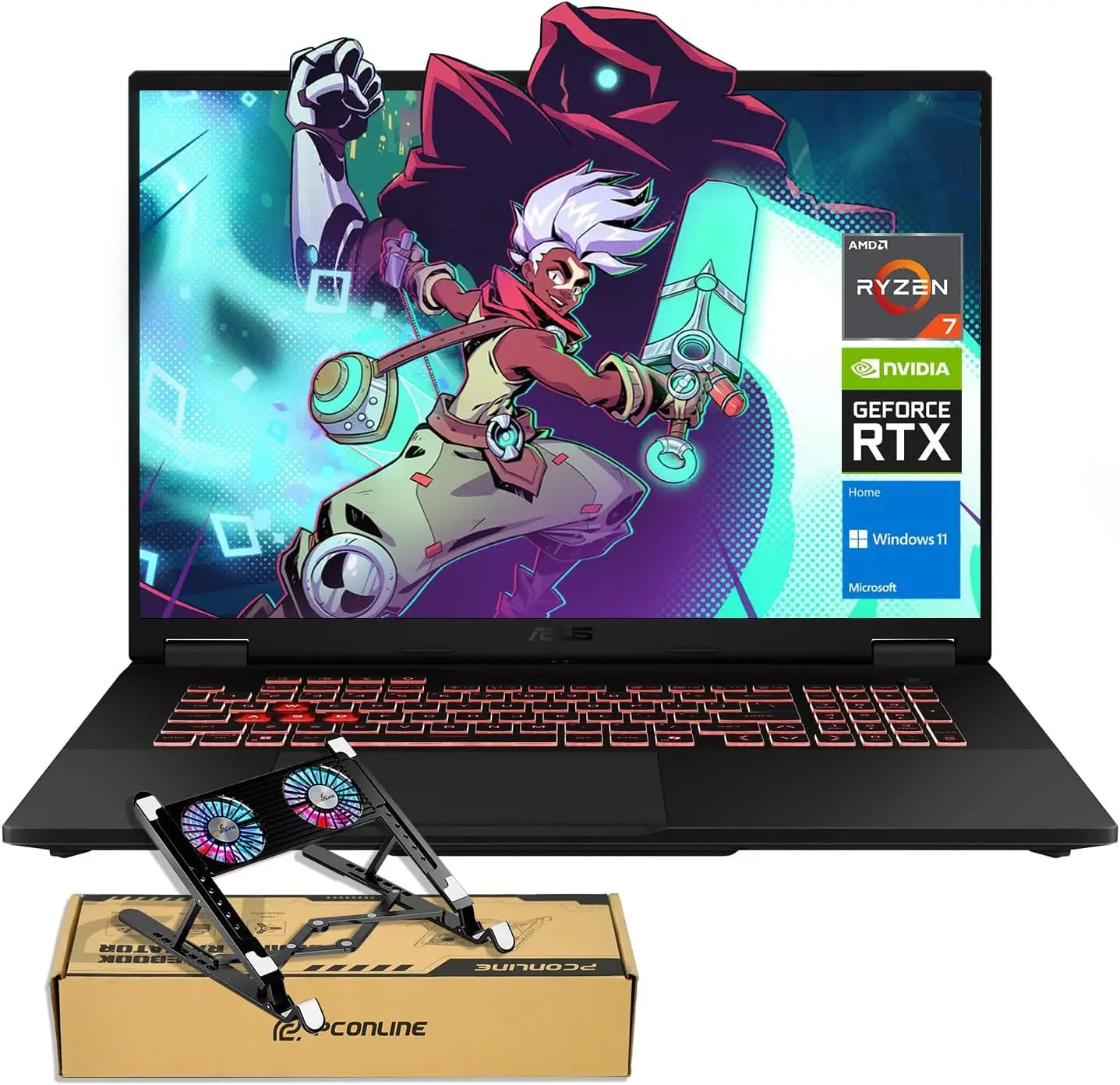ASUS TUF A18 5070 Gaming Laptop, (Beats Intel i7-14700), NVIDIA RTX 5070, 64GB RAM, 1TB SSD, RGB Backlit KB, Bundle with PCO
ASUS TUF A18 5070 Gaming Laptop, (Beats Intel i7-14700), NVIDIA RTX 5070, 64GB RAM, 1TB SSD, RGB Backlit KB, Bundle with PCO