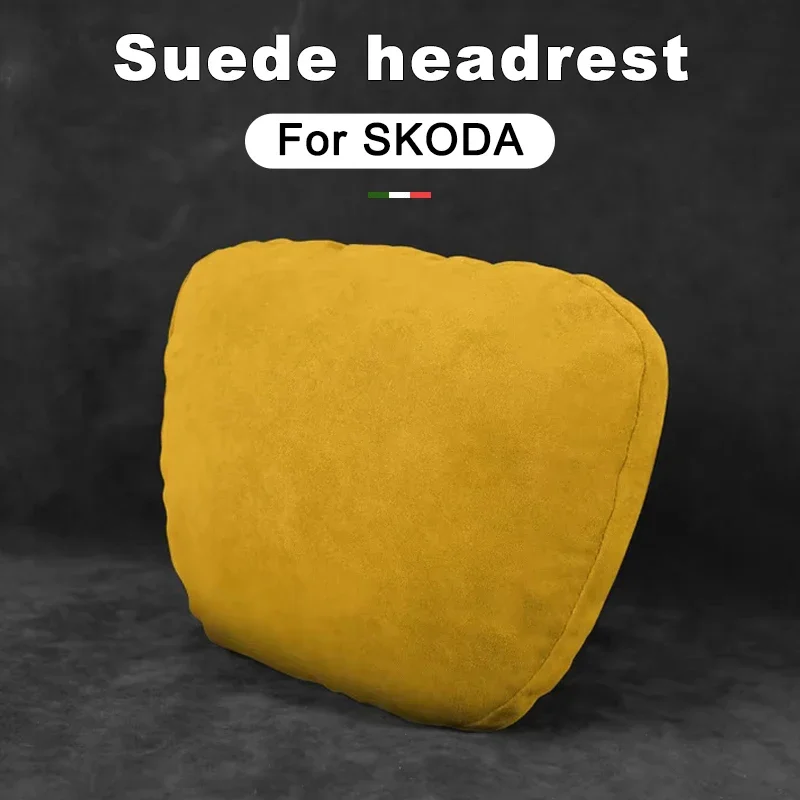 For SKODA Enyaq iV Elroq Fabia Kamiq Kodiaq Octavia Suede Car Neck Rest Pillow - Auto Seat Neck Support Interior Accessories
For SKODA Enyaq iV Elroq Fabia Kamiq Kodiaq Octavia Suede Car Neck Rest Pillow - Auto Seat Neck Support Interior Accessories