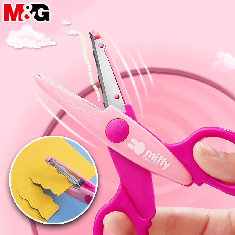 M&G Kids Craft Scissors Decorative Edge Wavy Pattern Safe Round Tip Student DIY Paper Cutting Scissors
M&G Kids Craft Scissors Decorative Edge Wavy Pattern Safe Round Tip Student DIY Paper Cutting Scissors