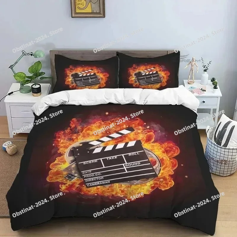 Movie Film Clap Board Patterns Comforter Bedding Set,Duvet Cover Bed Set Quilt Cover Pillowcase,King Queen Size Bedding Set
Movie Film Clap Board Patterns Comforter Bedding Set,Duvet Cover Bed Set Quilt Cover Pillowcase,King Queen Size Bedding Set