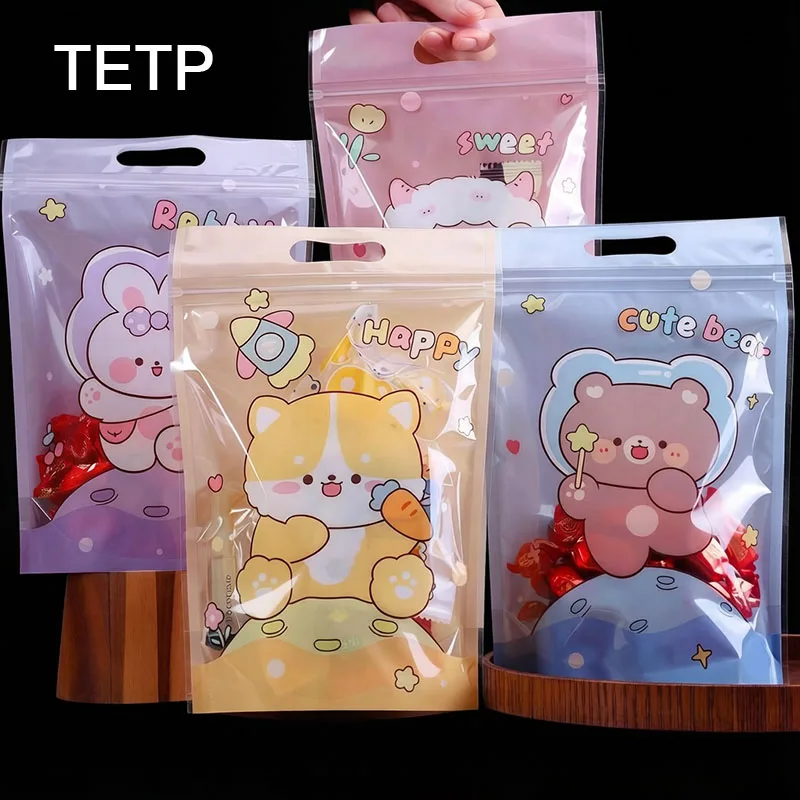TETP 50Pcs/100Pcs Cartoon Sweet Rabbit Food Packaging Bags With Handle Home Snack Candy Nougat Portioning Storage Small Business
TETP 50Pcs/100Pcs Cartoon Sweet Rabbit Food Packaging Bags With Handle Home Snack Candy Nougat Portioning Storage Small Business