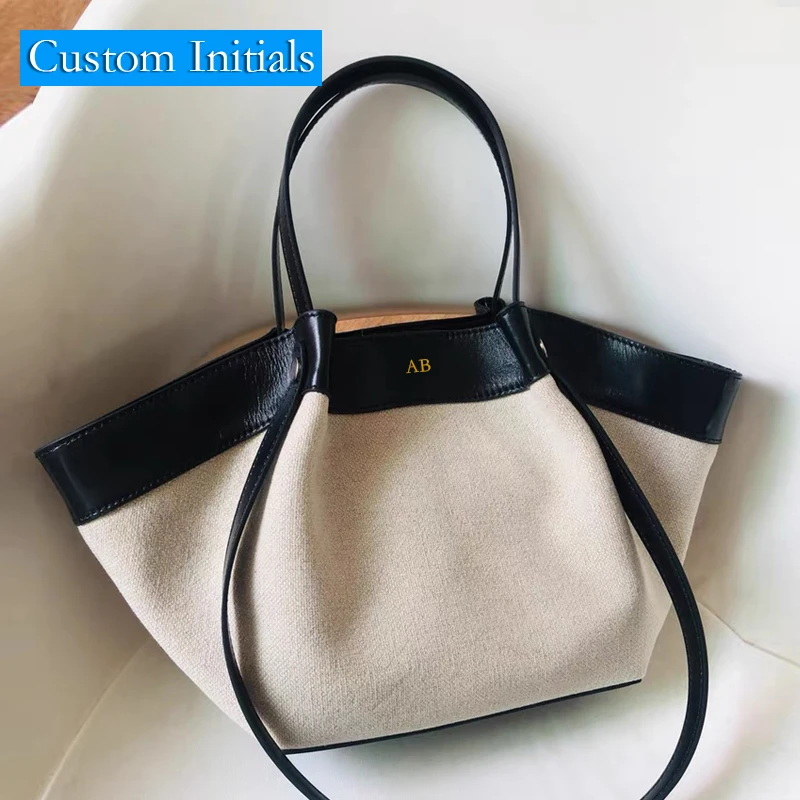 Custom Initials Genuine Leather Tote Bags For Women Luxury Designer Handbags Purses 2025 New In Linen Cowhide Underarm Shoulder
Custom Initials Genuine Leather Tote Bags For Women Luxury Designer Handbags Purses 2025 New In Linen Cowhide Underarm Shoulder
