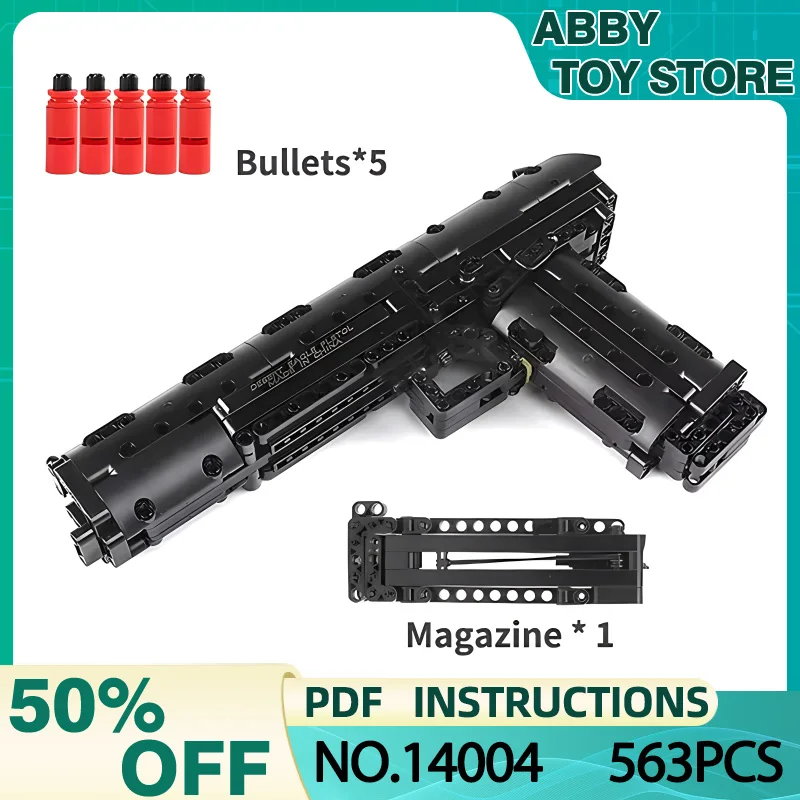 Mould King 14004 MOC Technical 9Desert Eagle Gun Model Building Blocks Bricks Educational Toy Birthday Christmas Gifts For Kids
Mould King 14004 MOC Technical 9Desert Eagle Gun Model Building Blocks Bricks Educational Toy Birthday Christmas Gifts For Kids