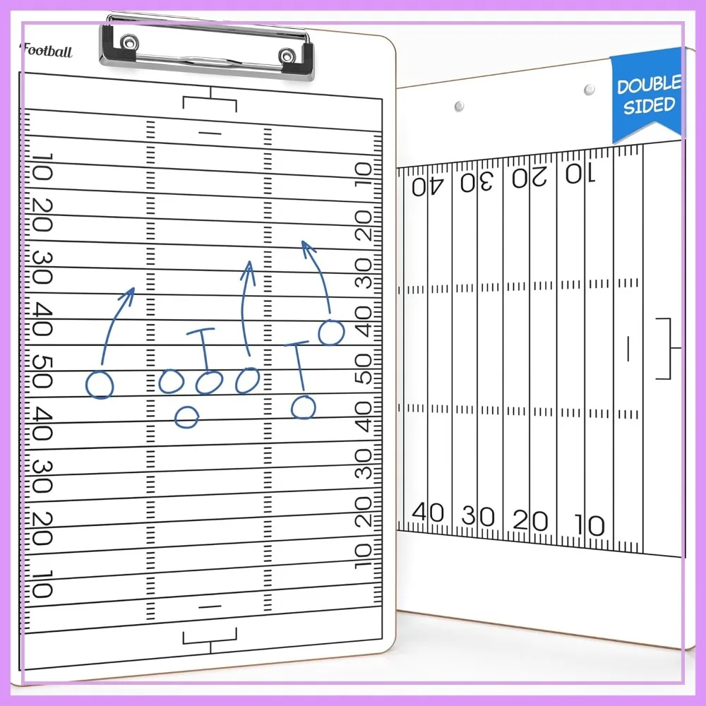 Football Dry Erase Board for Coaches 15x9 Double Sided Clipboard Equipment Accessories Coach Gifts
Football Dry Erase Board for Coaches 15x9 Double Sided Clipboard Equipment Accessories Coach Gifts