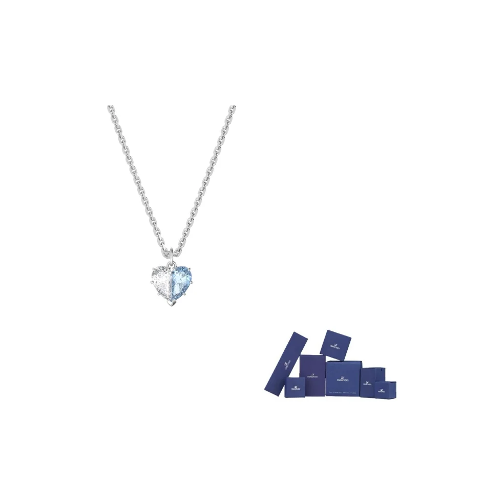 Swarovski Gema 520 Cubic Zirconia Rhodium Plated Necklaces Women's Blue 5653008
Swarovski Gema 520 Cubic Zirconia Rhodium Plated Necklaces Women's Blue 5653008