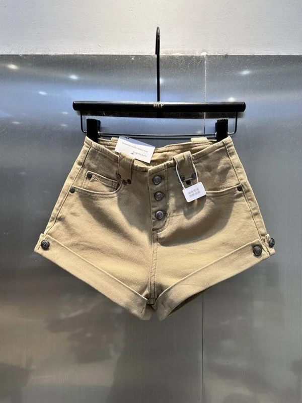 Khaki Elastic Sexy Girl Butt Lifting Short Jeans High Waist Commuter Style Summer New Fashion Slimming Trendy Women's Shorts
Khaki Elastic Sexy Girl Butt Lifting Short Jeans High Waist Commuter Style Summer New Fashion Slimming Trendy Women's Shorts
