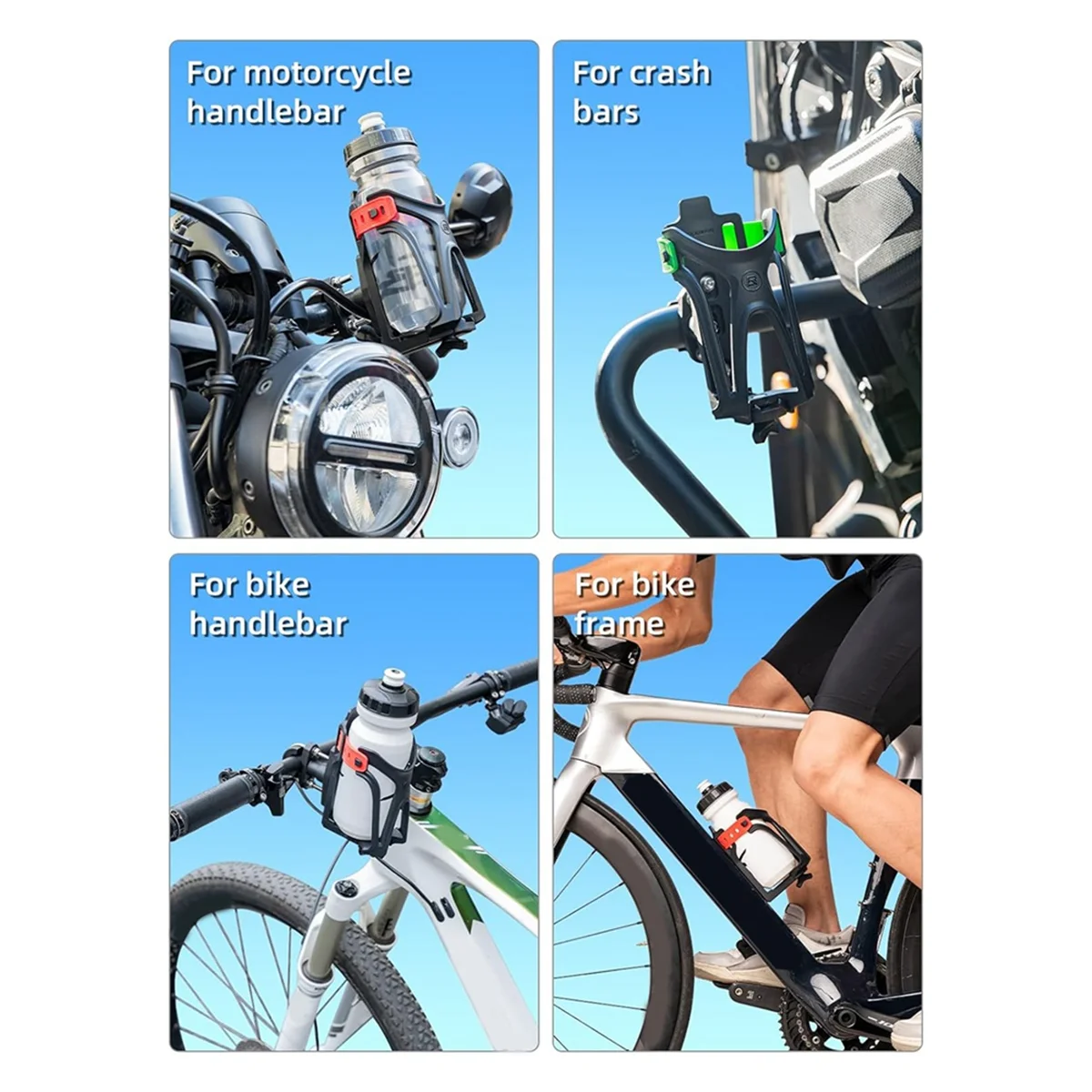 ROCKBROS Bike Water Bottle Holder Bike Cup Holder Motorcycle Cup Holder,Bottle Size Adjustable for Handlebar,Frame Green-ABHQ
ROCKBROS Bike Water Bottle Holder Bike Cup Holder Motorcycle Cup Holder,Bottle Size Adjustable for Handlebar,Frame Green-ABHQ