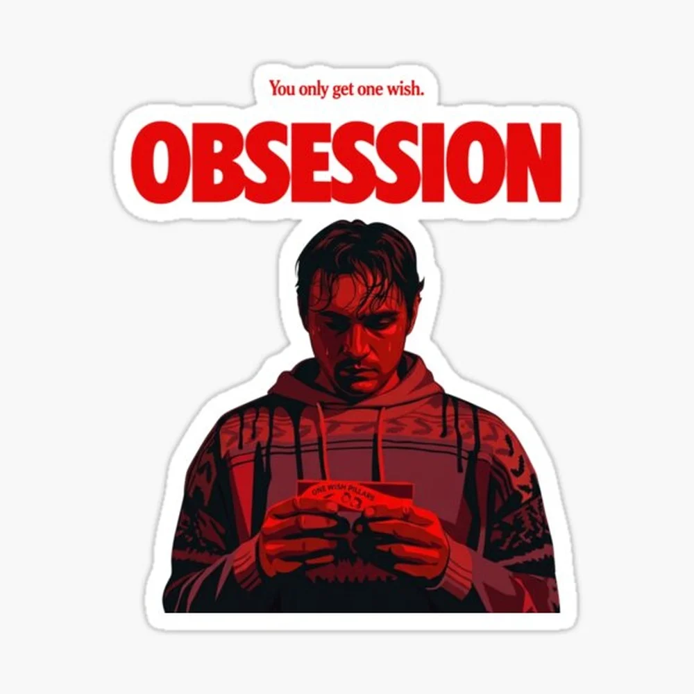 Obsession Movie 2026 You Only Get One Wish Sticker for Laptop Decor Bedroom Car Cute Cartoon Art Fashionable Public Suitcase
Obsession Movie 2026 You Only Get One Wish Sticker for Laptop Decor Bedroom Car Cute Cartoon Art Fashionable Public Suitcase